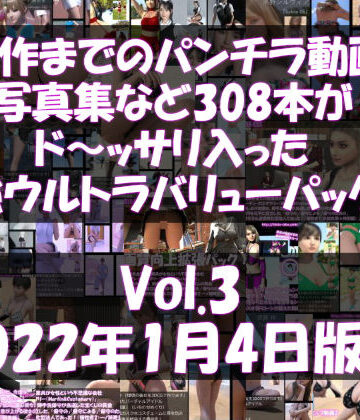 Libido-Labo×3DCG❤最新作までのパンチラ動画や写真集など308本がドッサリ入った最強ウルトラバリューパック！Vol.3（2021年11月18日版！）評価
